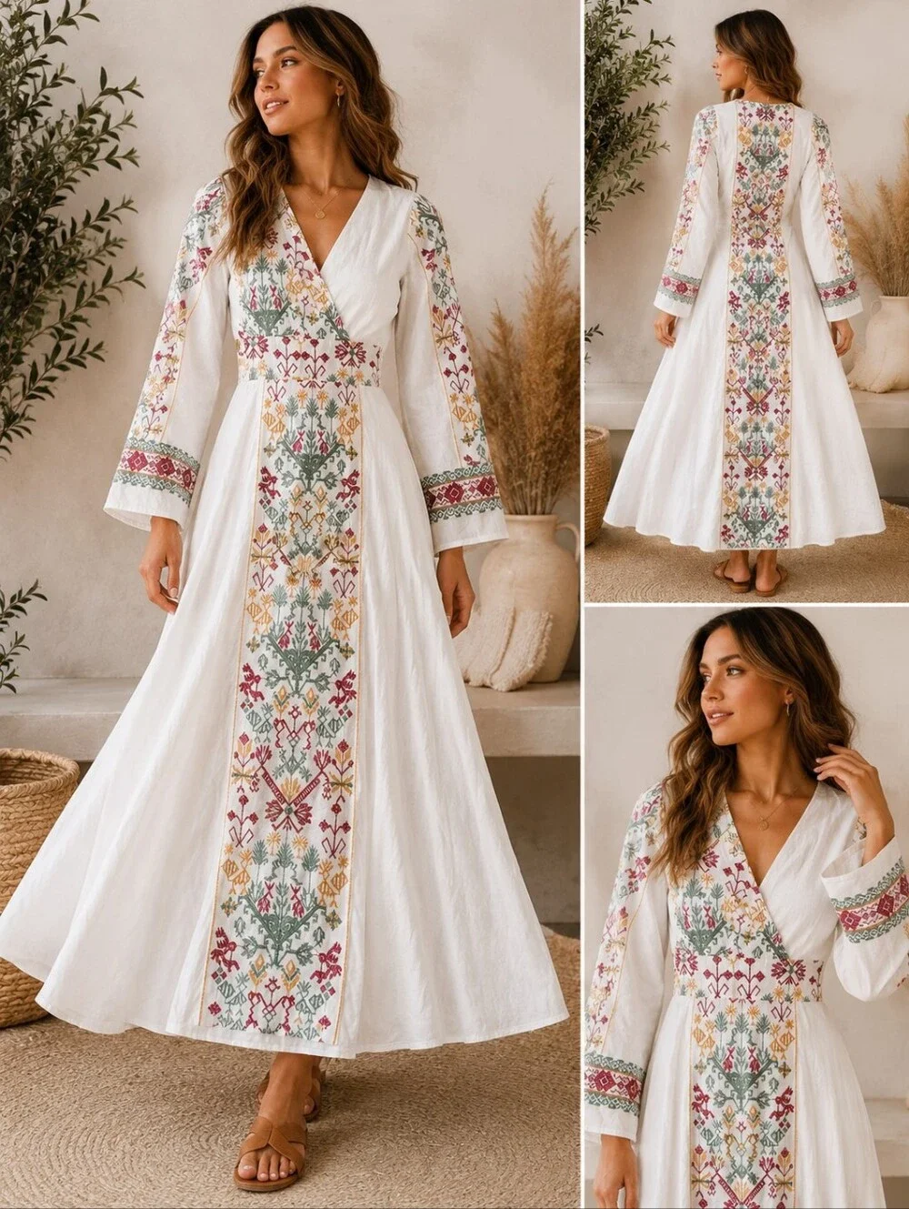Embroidered Boho Maxi Dress | XS/S